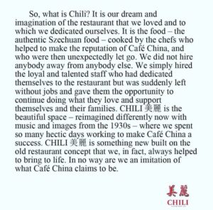 Restaurant Chili Statement 2