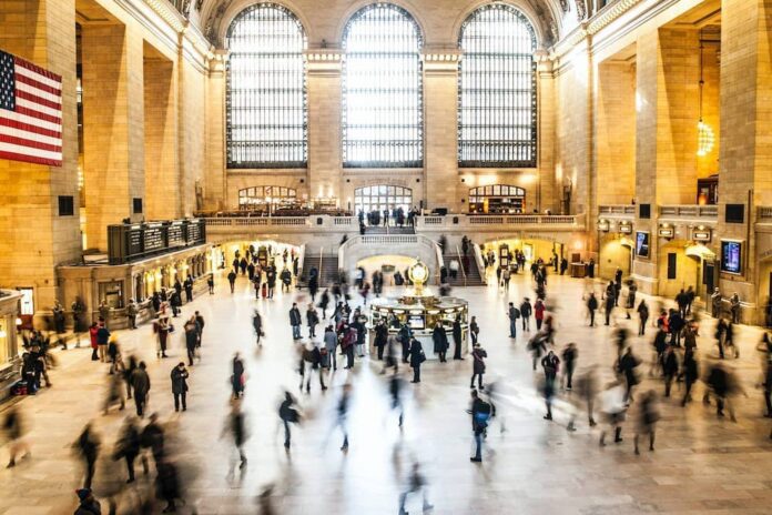 Grand central terminal with commuters