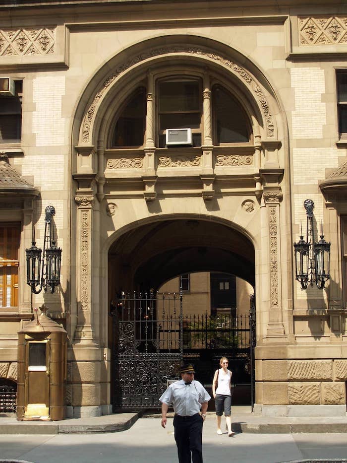 The front entrance of the Dakota