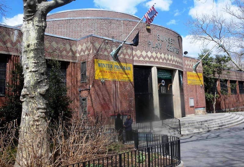 Exterior of the Sunset Park Recreation Center