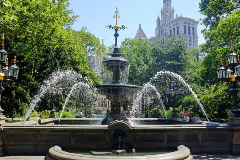 Fountain at City Hall Park