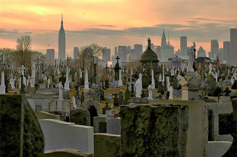 Photo of the Calvary Cemetery in Queens