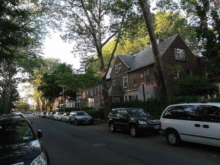 Sunnyside Gardens Historic District Street with Cars