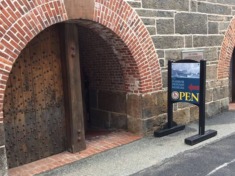 Entrance to the Harbor Defense Museum